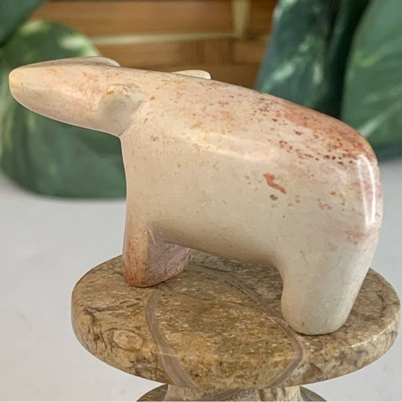 Kisii Soapstone Hand Carved HIPPO Figurine Stone Carving Mini Animal Figure 2.4” - Picture 10 of 14